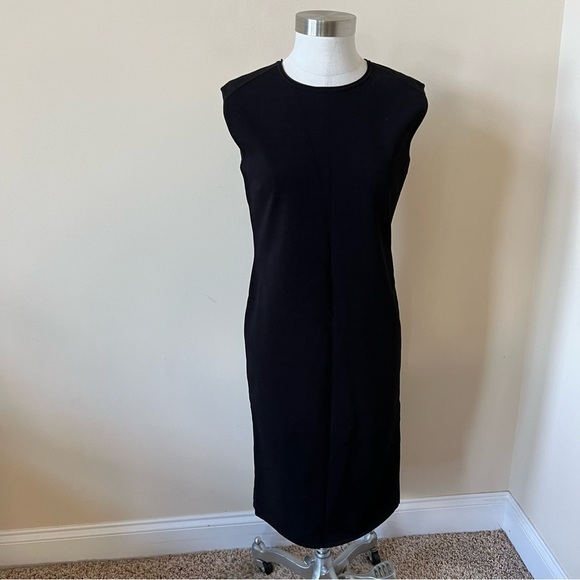 Vince Sleeveless Midi Dress/Solid Black 26121 - Picture 2 of 7